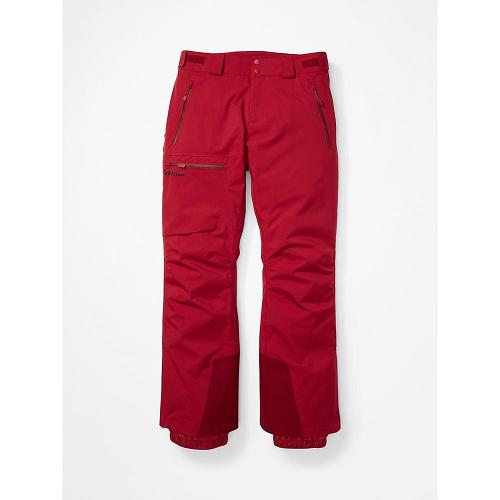 Marmot Ski Pants Dark Red NZ - Refuge Pants Mens NZ9785320